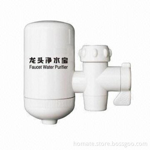 Faucet Water Filter with 10,000L Cartridge Capacity, Measures 10.8 x 5.2 x 10.5cm